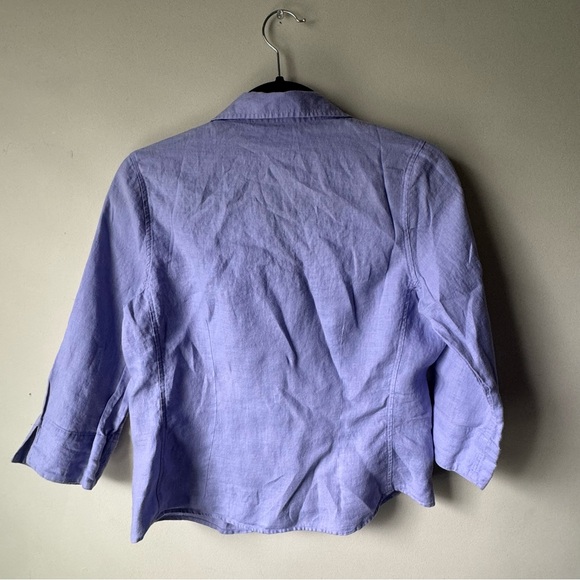 Lavender David N Petite Blouse - Picture 2 of 4